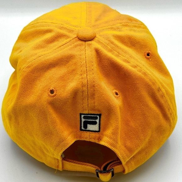Fila Yellow Ball Cap, Adjustable Buckle‎ Closure - Picture 6 of 12